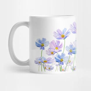 purple cosmos flowers in bloom Mug